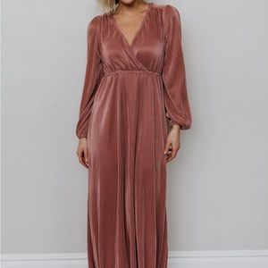 Baltic Born Venus Pleated Stretchy Maxi Dress